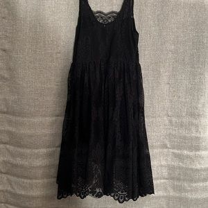 Adorable stretch lace layered dress by Free People.  👗 so flirty!